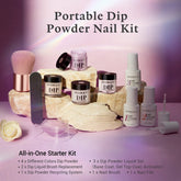 Elegant Lady - 12Pcs Dip Powder Nail Kit Starter Kit